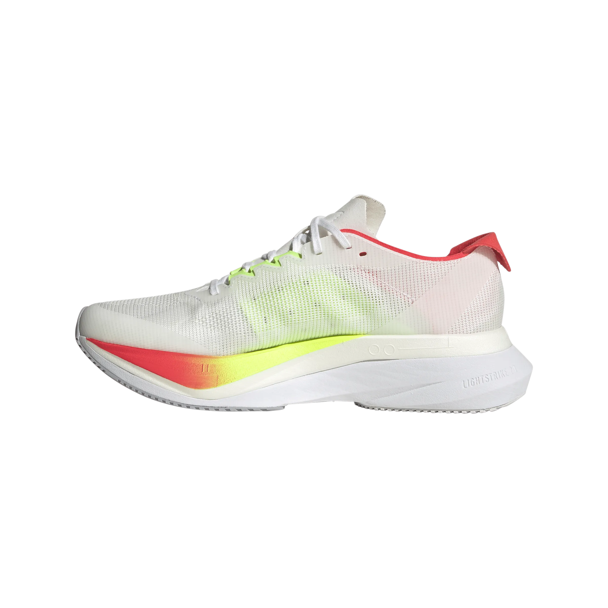 Adidas Women's Boston 12 Running Shoes in FTWR White/Core Black/Lucid Red SS25 Shoes_Adidas