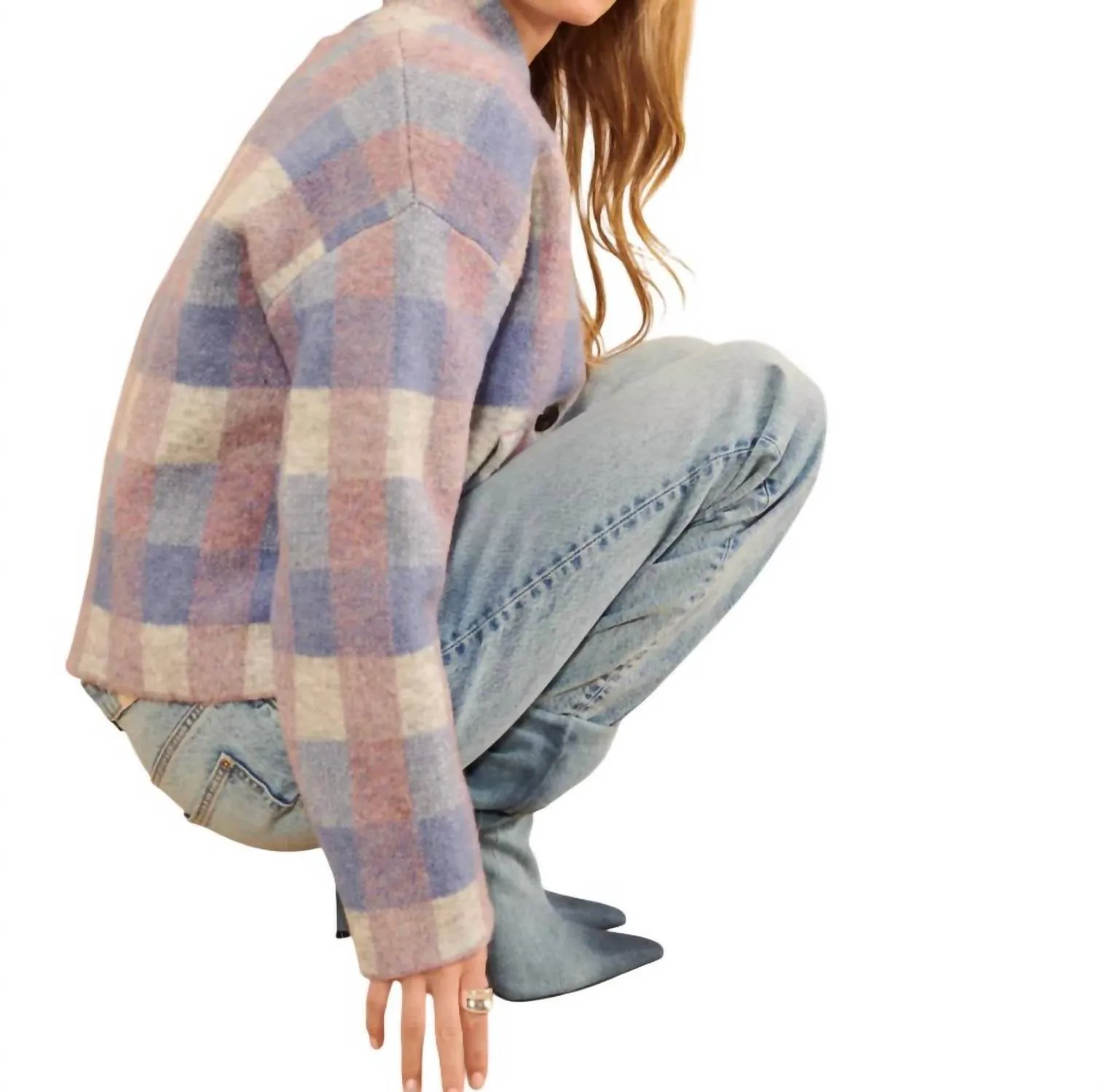 Alfie Cardigan In Autumn Plaid