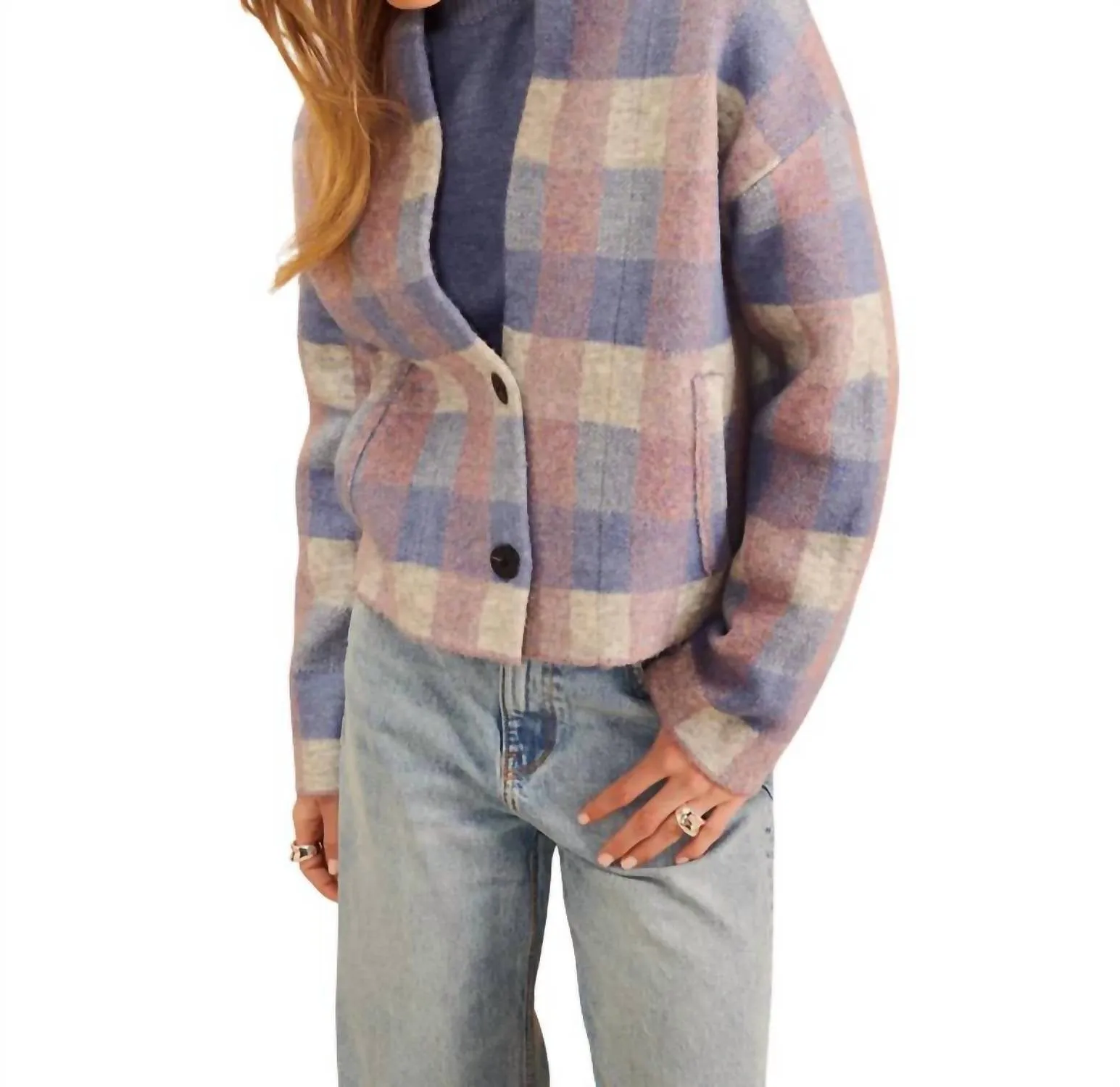 Alfie Cardigan In Autumn Plaid