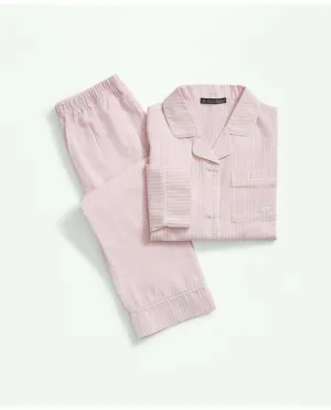 Brooks Brothers Kids Striped Pajama Set Pink Brooks Brothers
