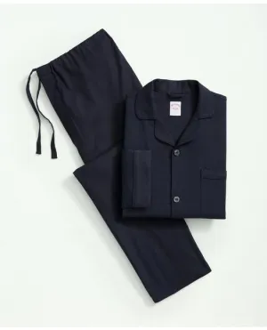 Brooks Brothers Men's Cotton Flannel Pajamas Navy Brooks Brothers