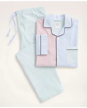 Brooks Brothers Men's Oxford Cotton Pajamas Multicolor Brooks Brothers