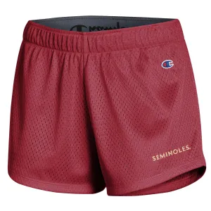 Champion Women's Seminoles Mesh Short - Garnet Champion Clothing Women
