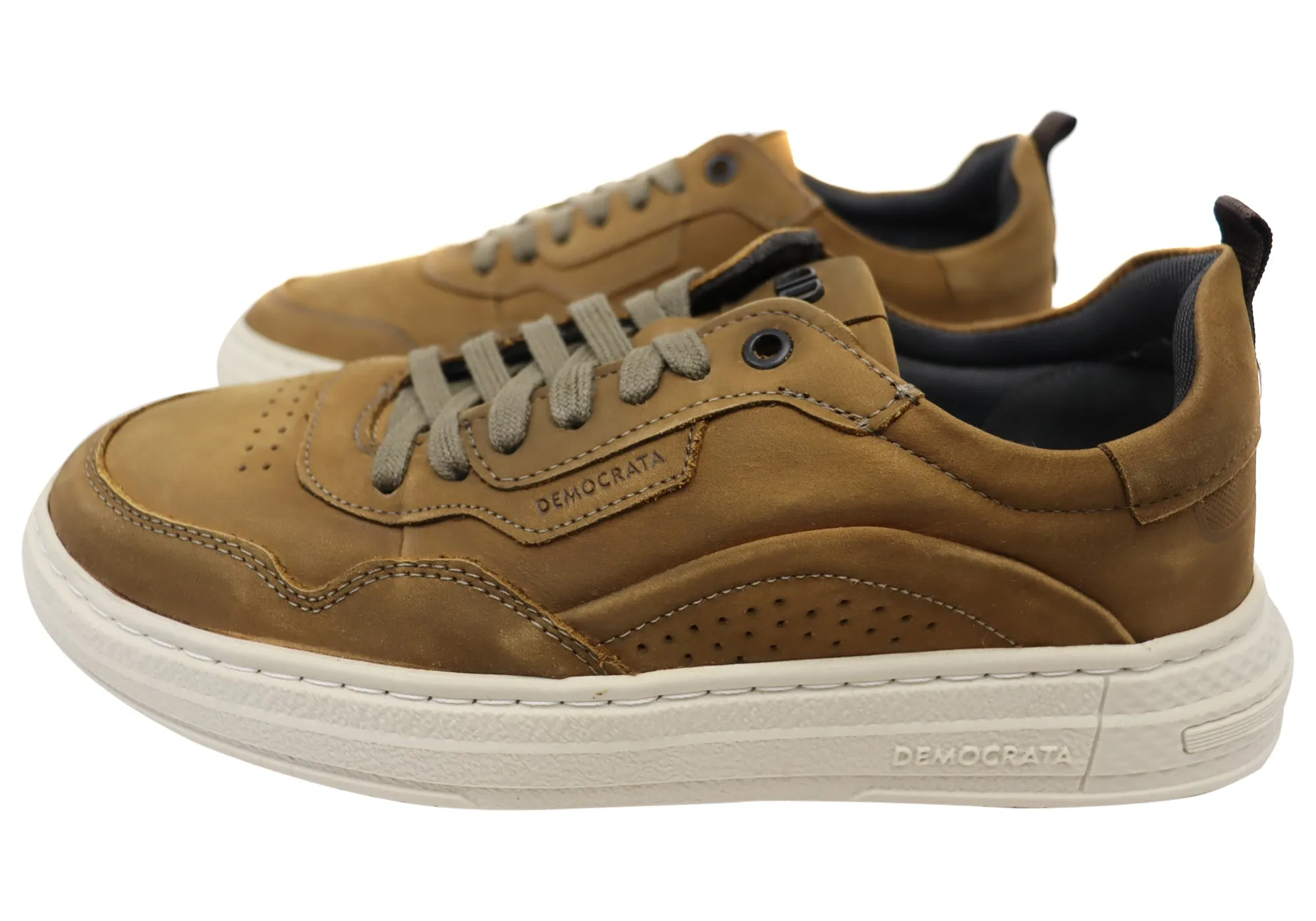 Democrata Bail Mens Comfortable Leather Casual Shoes Made In Brazil Democrata Shoes