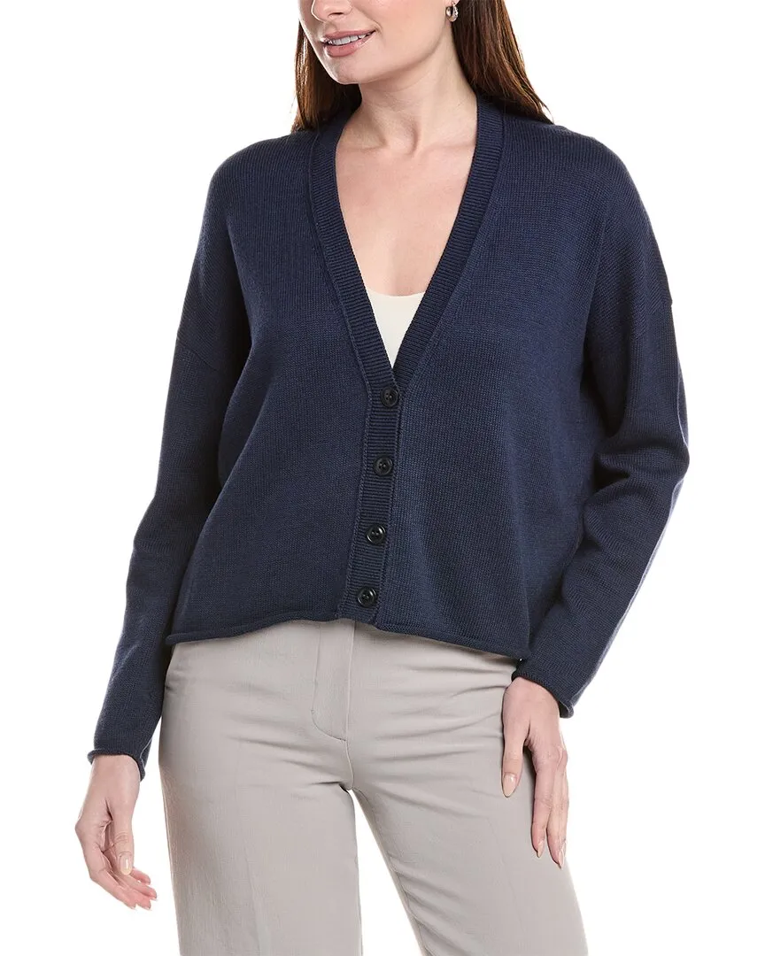 EILEEN FISHER Button Front Cardigan