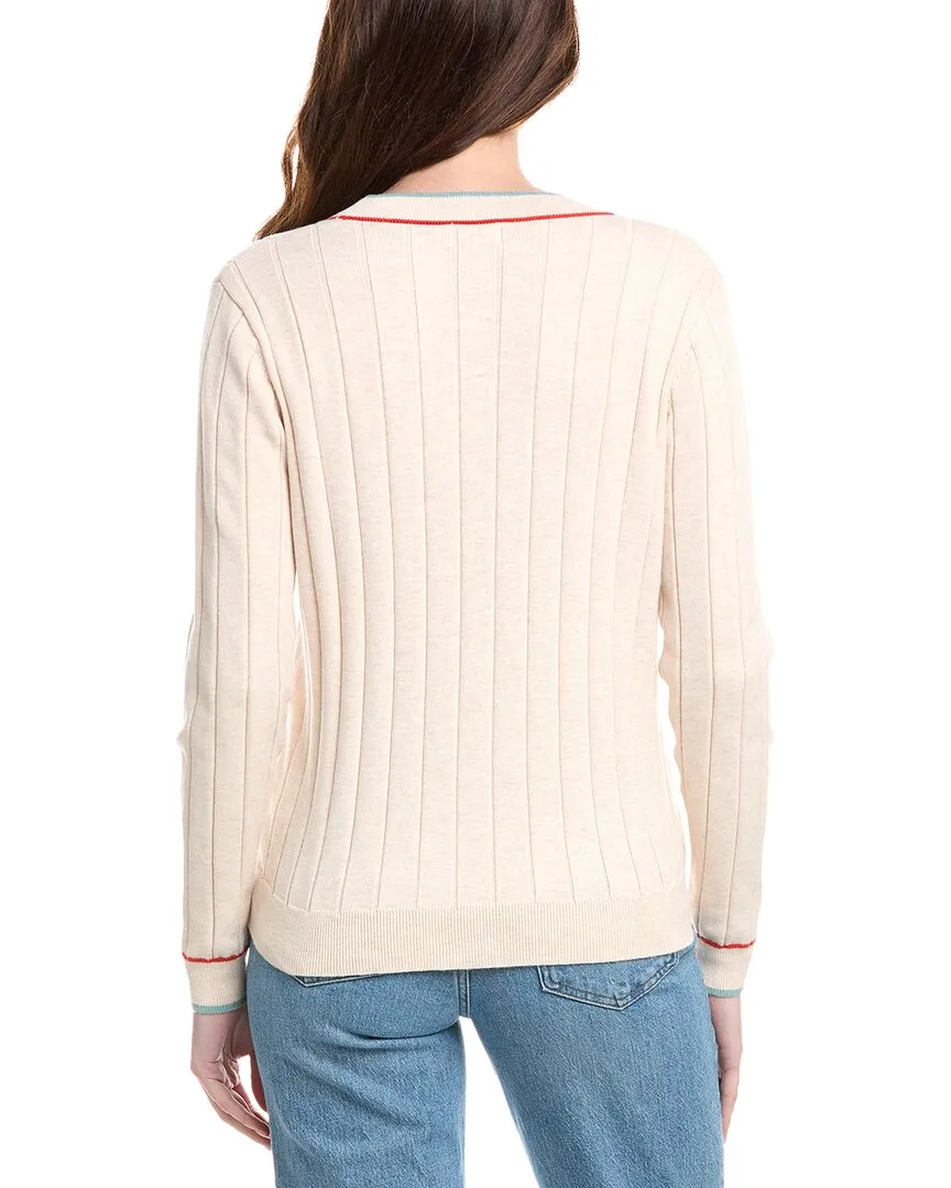 FATE Rib Knit Wool-Blend Cardigan