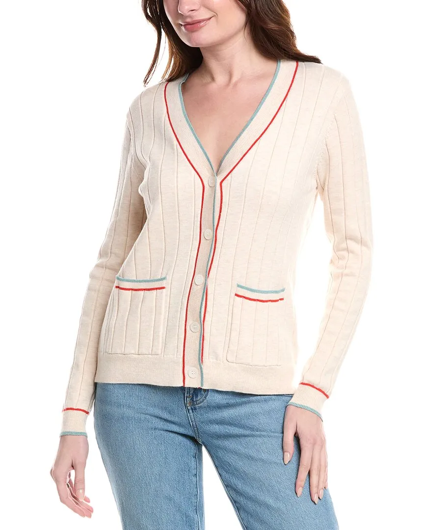 FATE Rib Knit Wool-Blend Cardigan