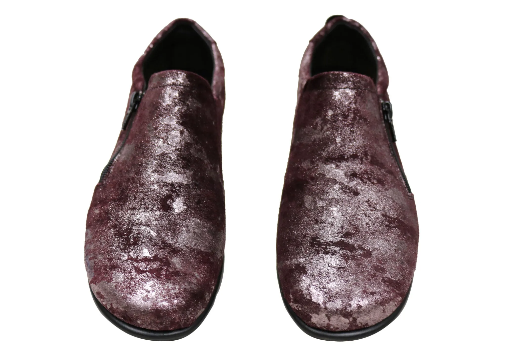 Flex & Go Hiedi Womens Comfortable Leather Shoes Made In Portugal Flex & Go Shoes
