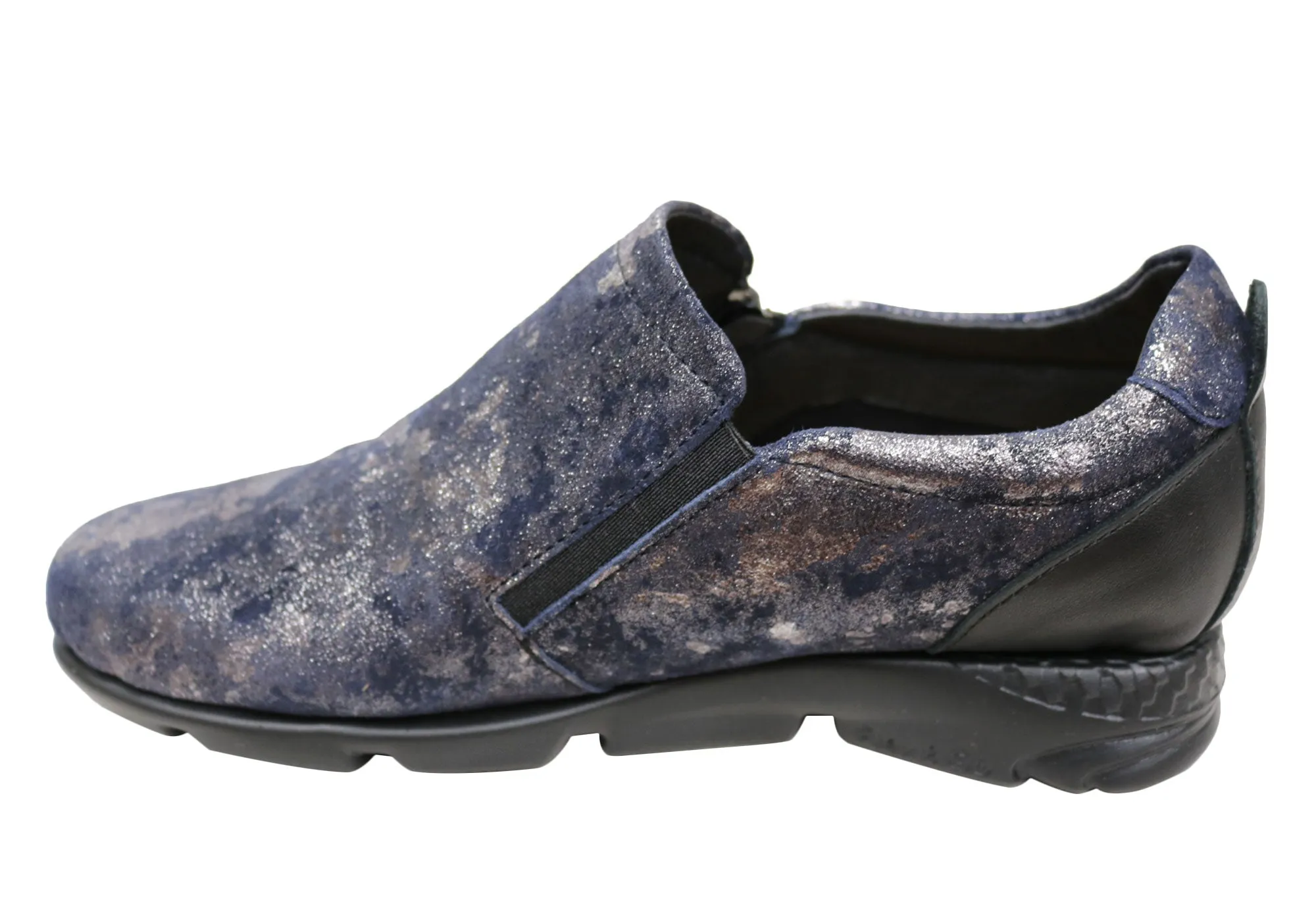 Flex & Go Hiedi Womens Comfortable Leather Shoes Made In Portugal Flex & Go Shoes