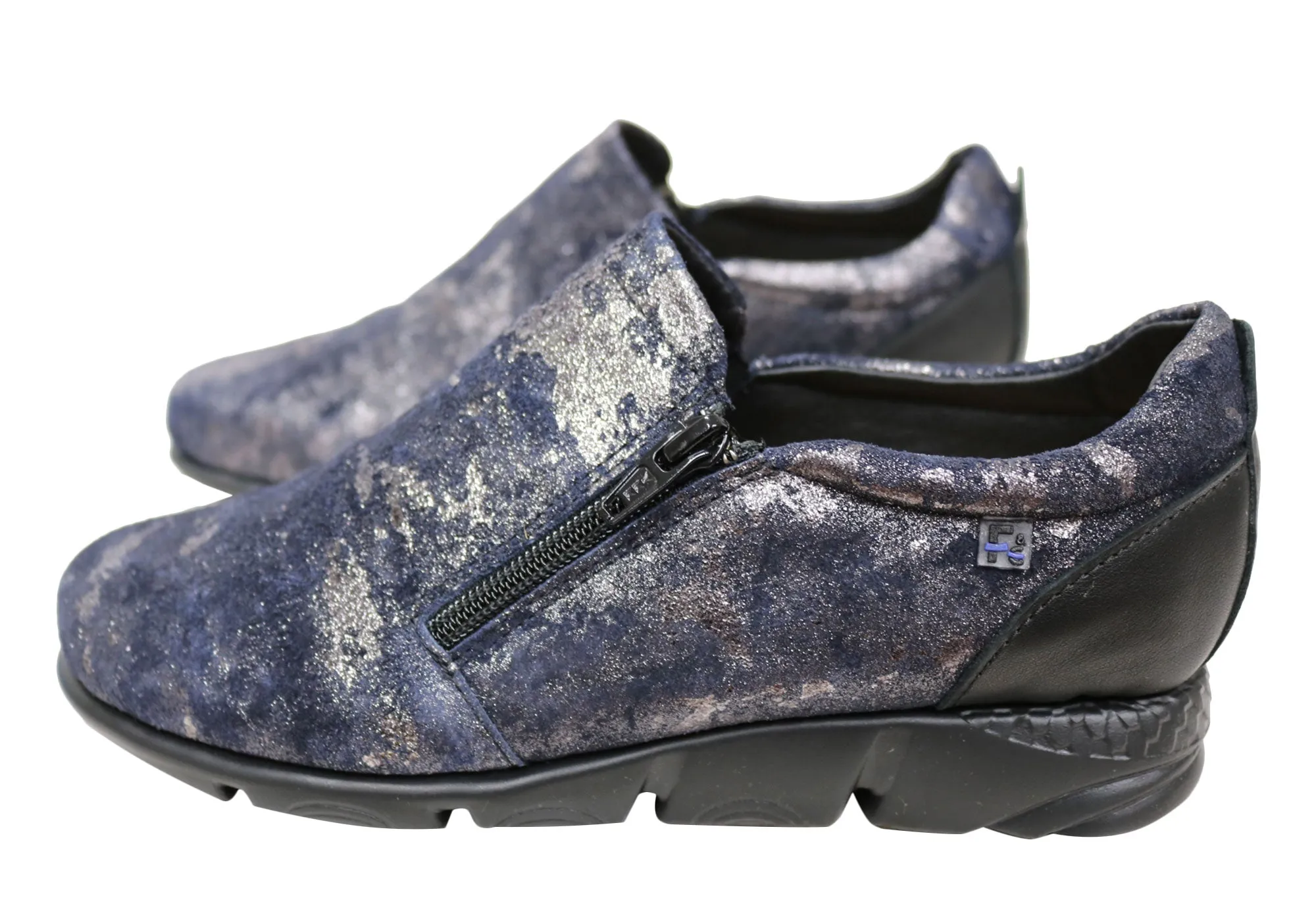 Flex & Go Hiedi Womens Comfortable Leather Shoes Made In Portugal Flex & Go Shoes