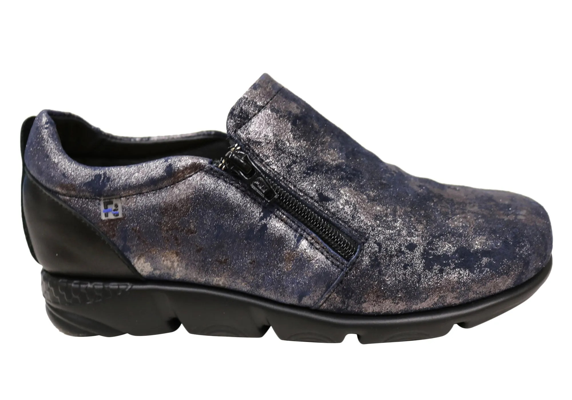Flex & Go Hiedi Womens Comfortable Leather Shoes Made In Portugal Flex & Go Shoes