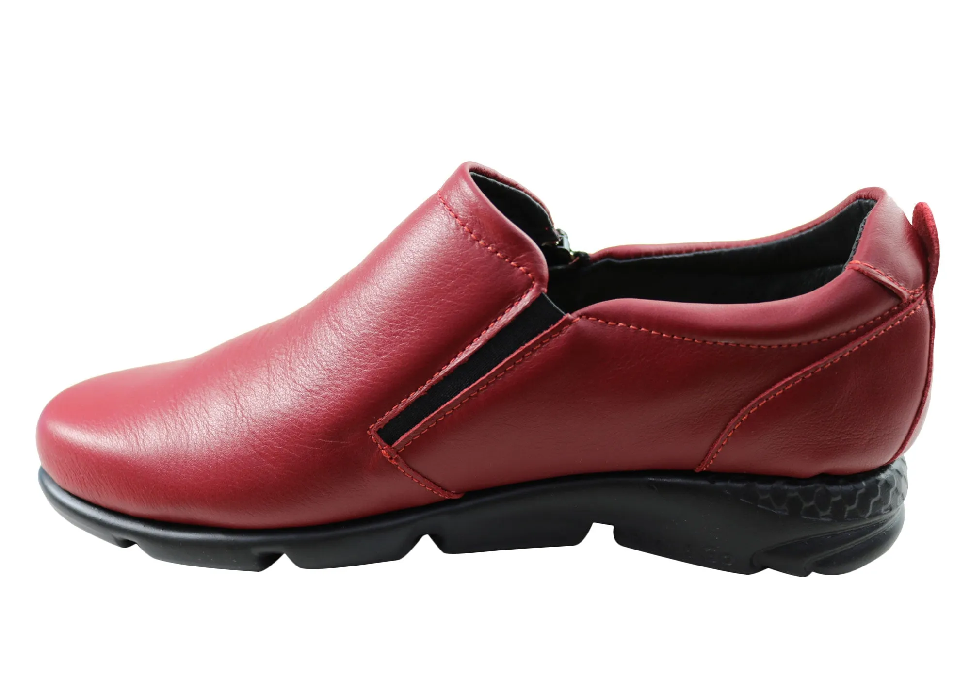 Flex & Go Hiedi Womens Comfortable Leather Shoes Made In Portugal Flex & Go Shoes