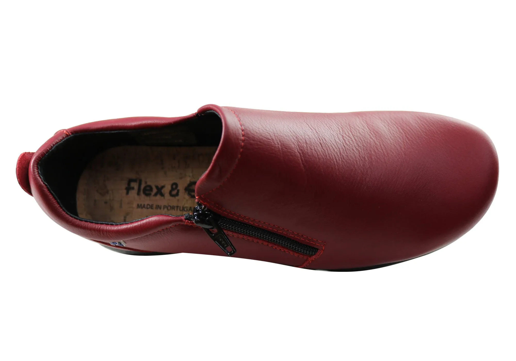 Flex & Go Hiedi Womens Comfortable Leather Shoes Made In Portugal Flex & Go Shoes