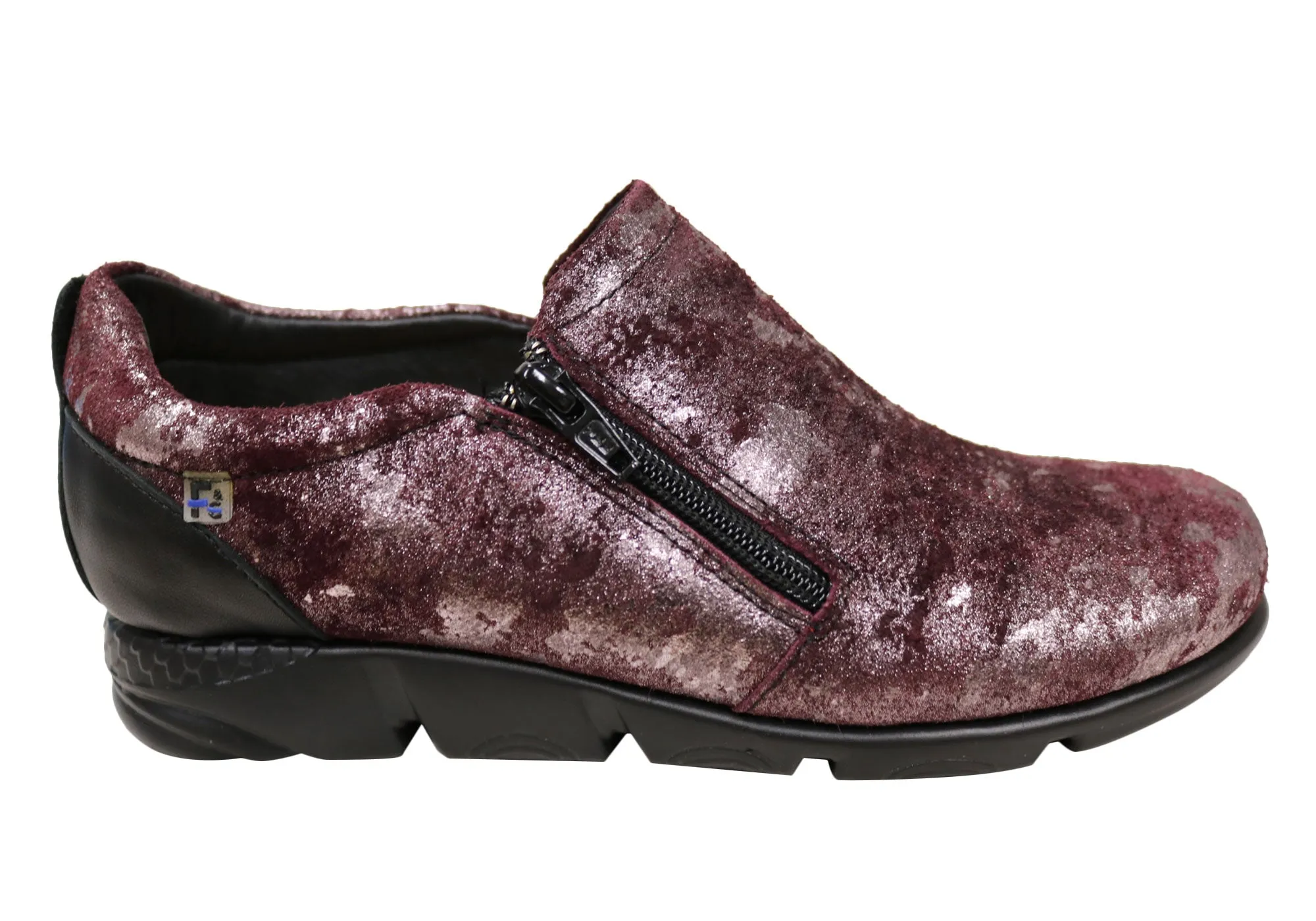 Flex & Go Hiedi Womens Comfortable Leather Shoes Made In Portugal Flex & Go Shoes