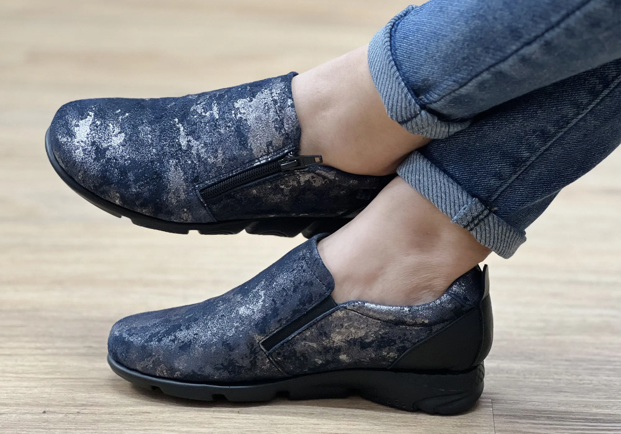 Flex & Go Hiedi Womens Comfortable Leather Shoes Made In Portugal Flex & Go Shoes