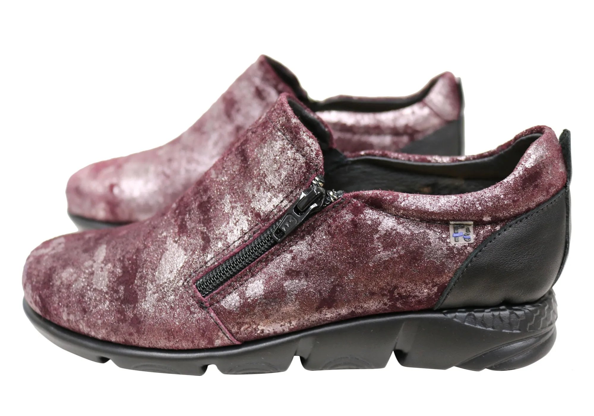 Flex & Go Hiedi Womens Comfortable Leather Shoes Made In Portugal Flex & Go Shoes