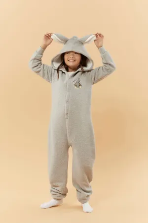 Forever 21 Girls Disney Thumper Pajama Jumpsuit (Kids) Grey/Multi Forever 21