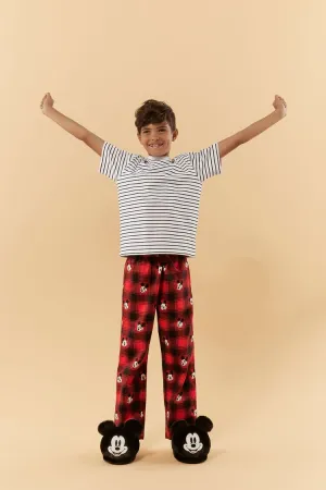 Forever 21 Kids Disney Mickey Mouse Pajama Pants (Girls   Boys) Red/Multi Forever 21