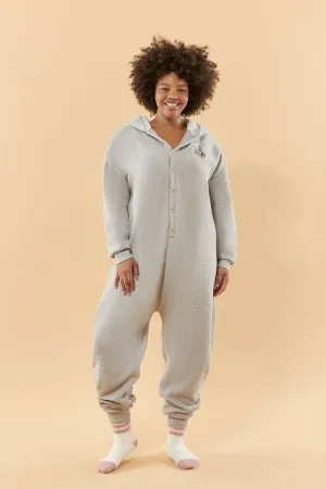 Forever 21 Plus Women's Disney Thumper Pajama Jumpsuit Grey/Multi Forever 21