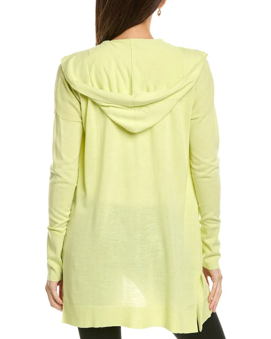 Forte Cashmere Hooded Drape Silk & Cashmere-Blend Cardigan