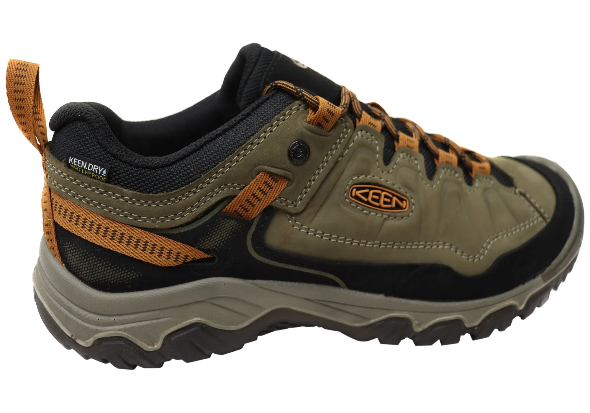 Keen Mens Comfortable Targhee IV Waterproof Wide Fit Hiking Shoes Keen Shoes