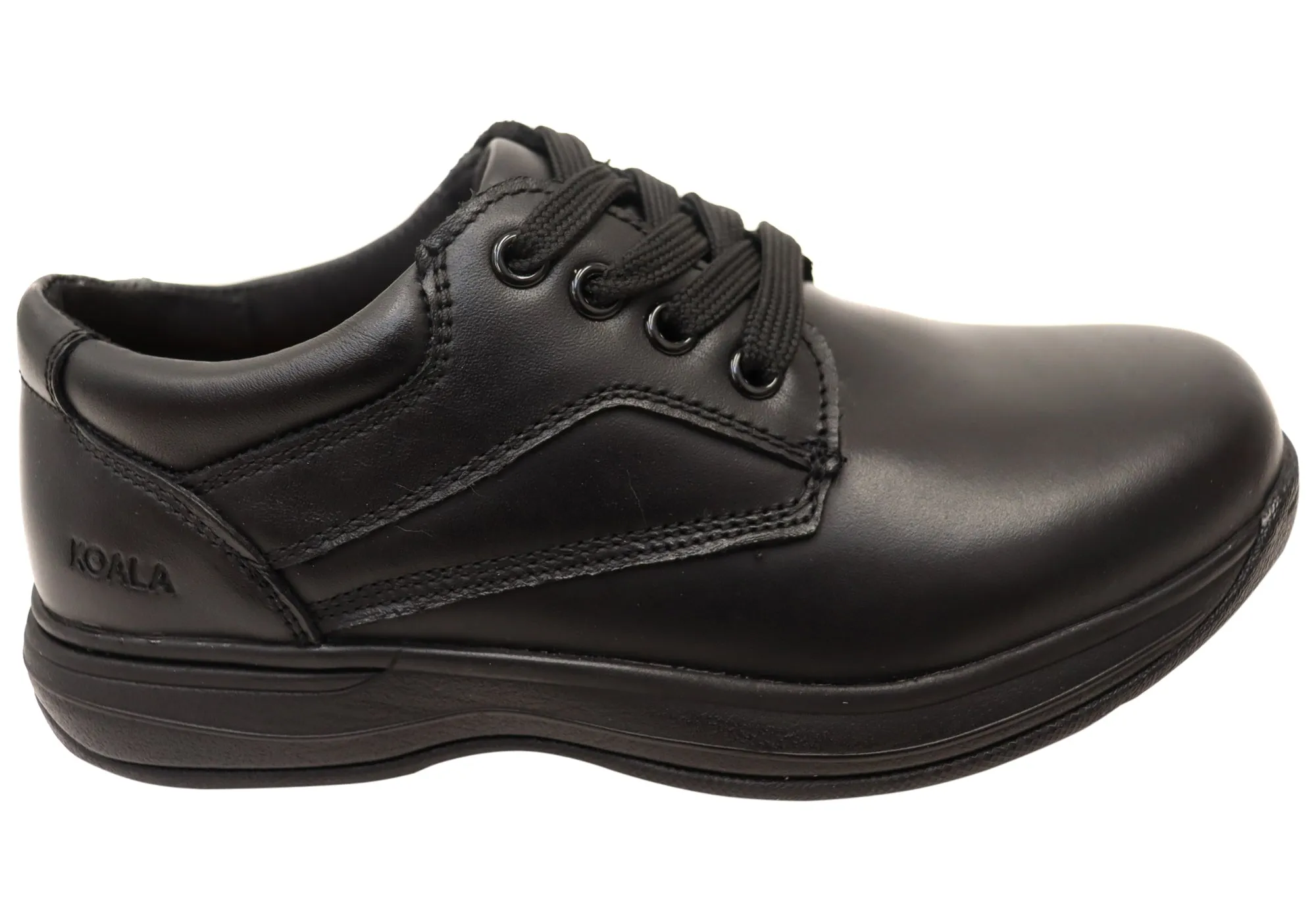 Koala By Grosby Kameron Kids Leather Comfortable Lace Up School Shoes Grosby Shoes