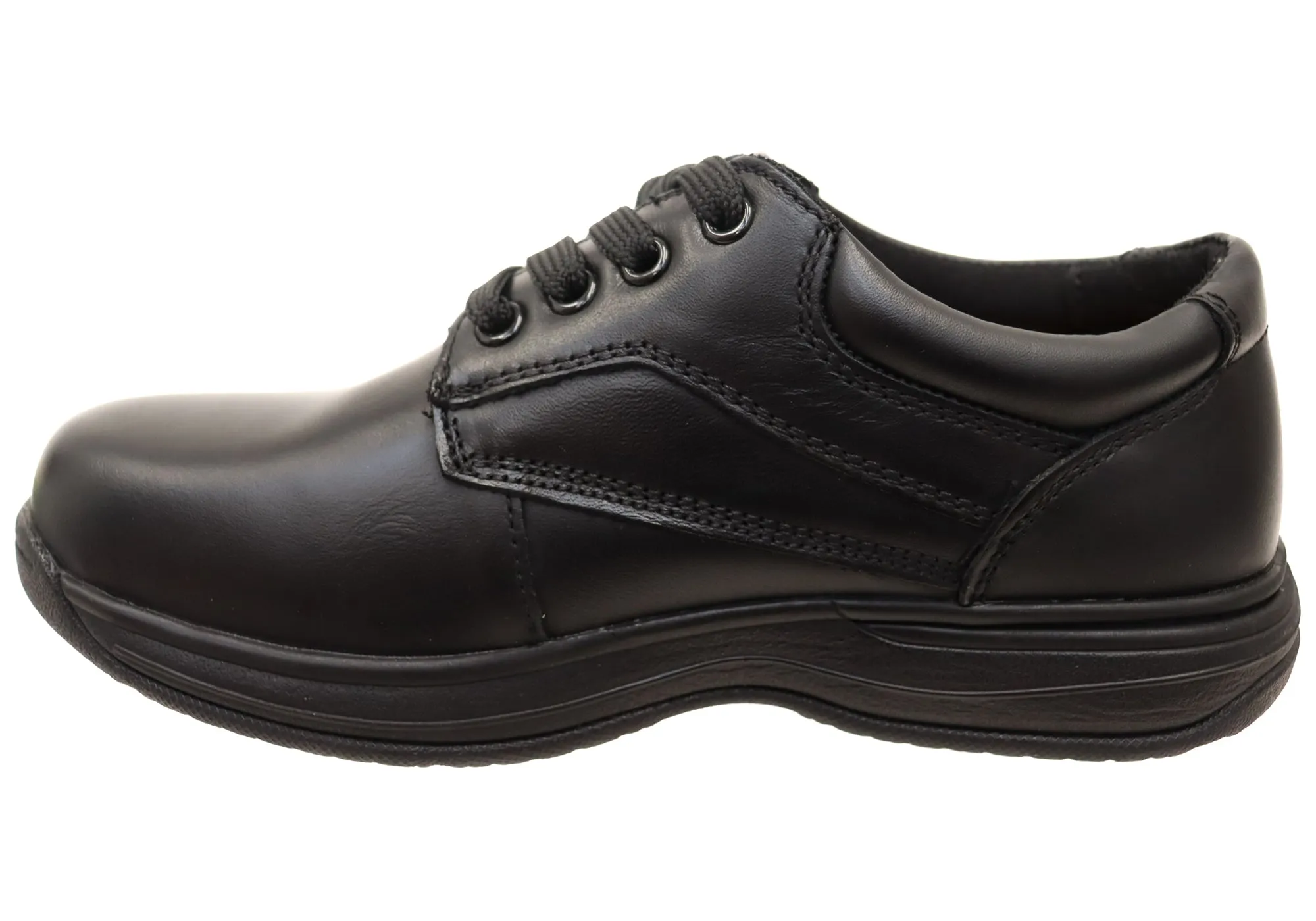 Koala By Grosby Kameron Kids Leather Comfortable Lace Up School Shoes Grosby Shoes