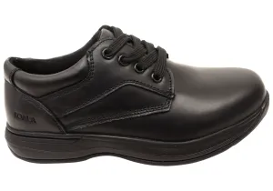 Koala By Grosby Kameron Kids Leather Comfortable Lace Up School Shoes Grosby Shoes