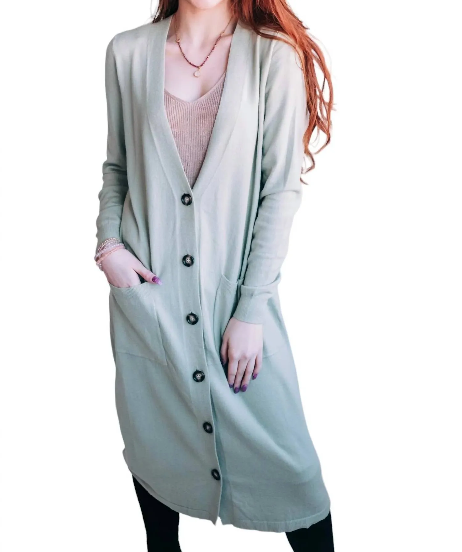 Living In Layers Cardigan In Sage