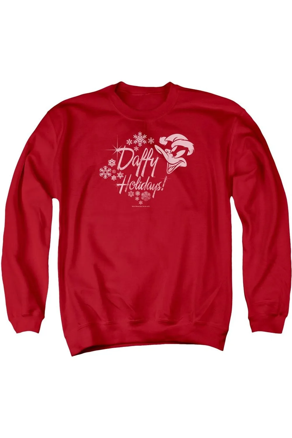 Looney Tunes Daffy Holidays Adult Crewneck Sweatshirt
