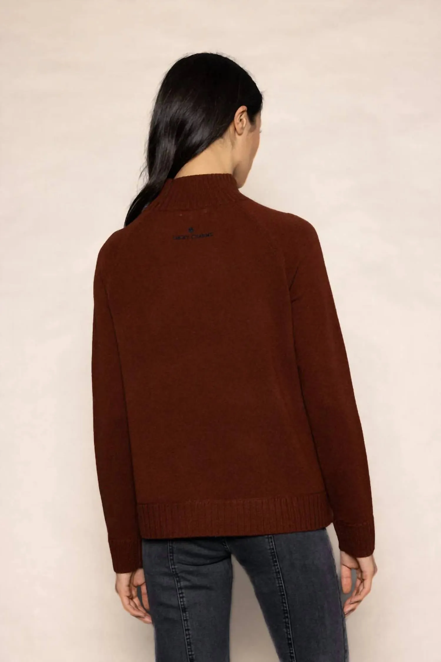 Lucky U Sweater In Mahogany