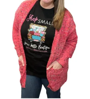 Miley Dot Cardigan In Pink