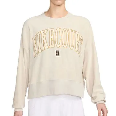 Nike Women's Fall Heritage Court Crewneck - FQ42242-104 Clothing Nike Women