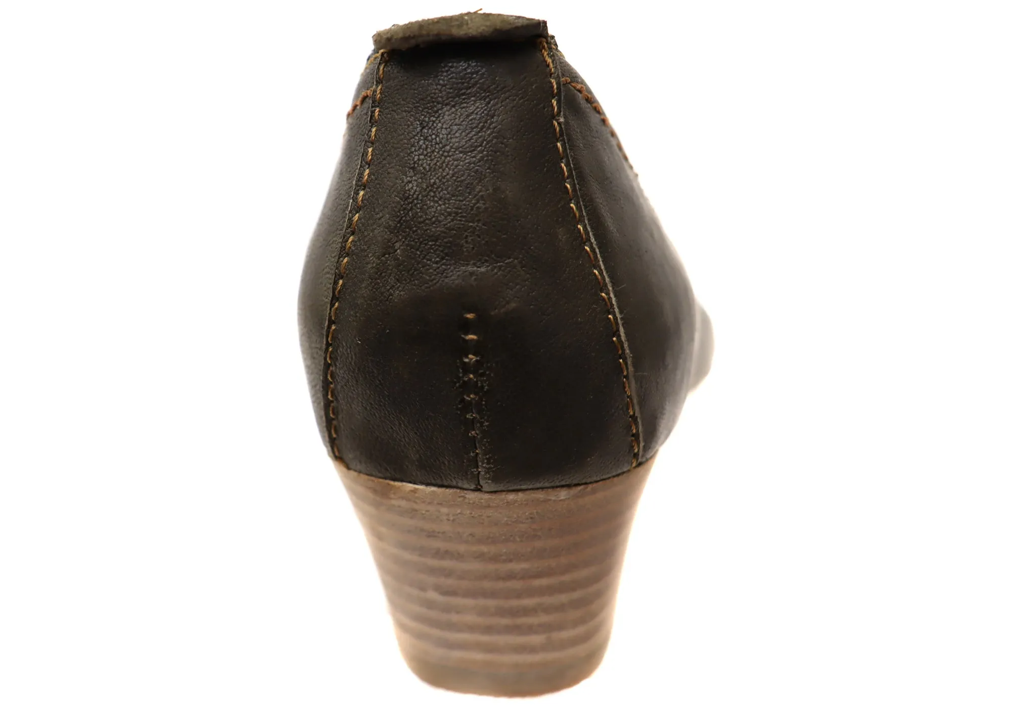 Orizonte Rushmore Womens Comfortable Leather Low Heel Shoes Orizonte Shoes