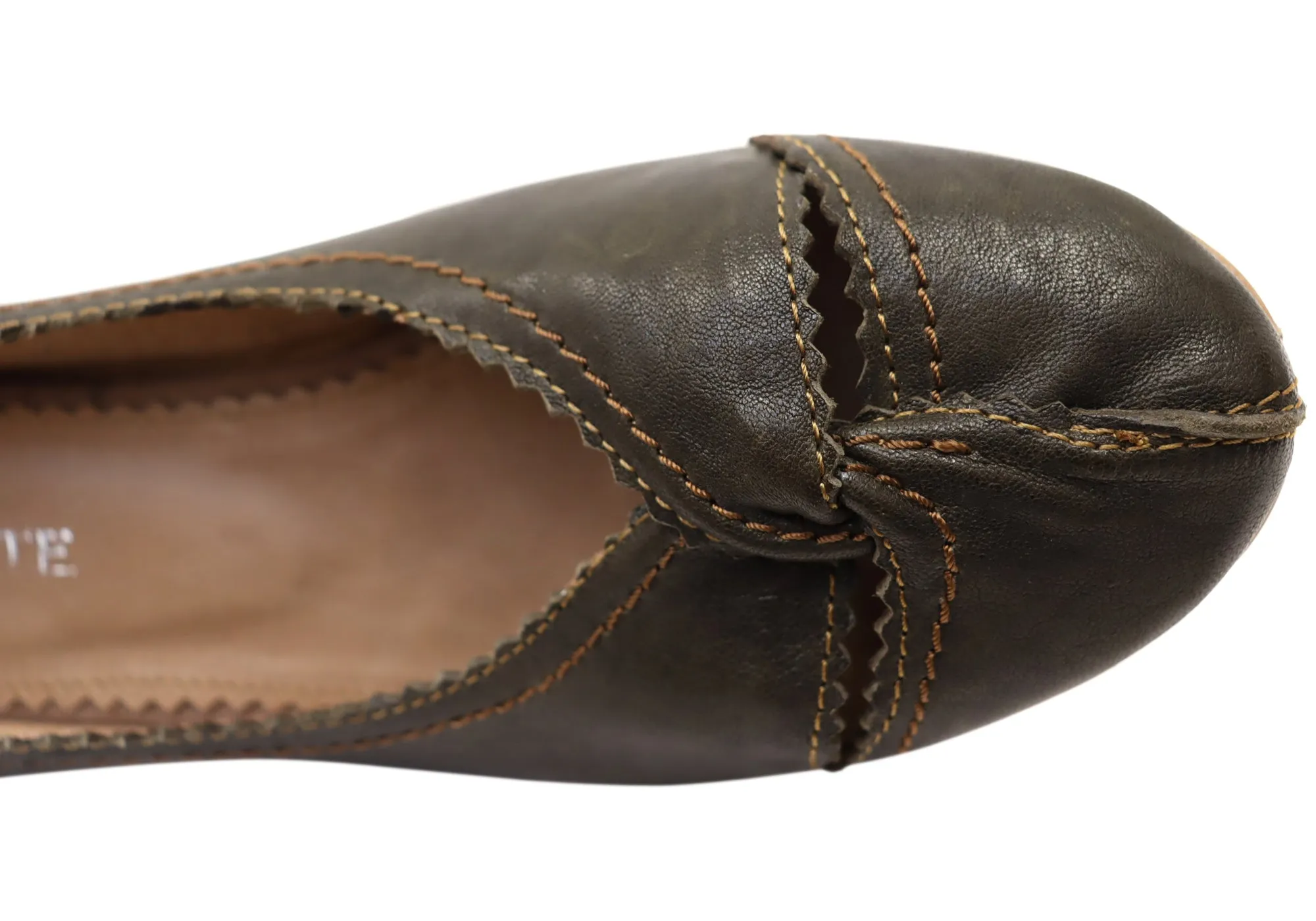 Orizonte Rushmore Womens Comfortable Leather Low Heel Shoes Orizonte Shoes