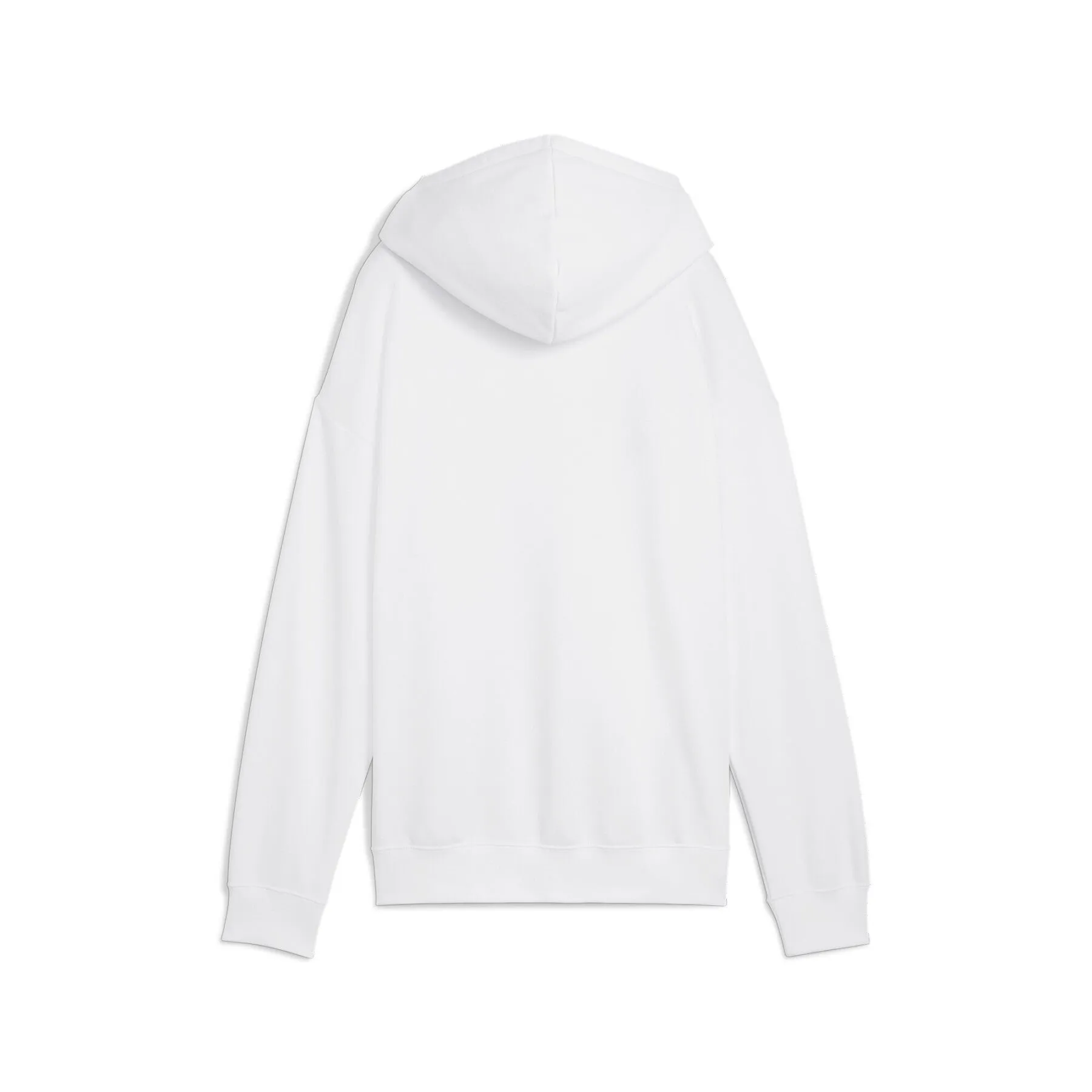 PUMA WOMEN'S SMALL LOGO FLEECE WHITE HOODIE