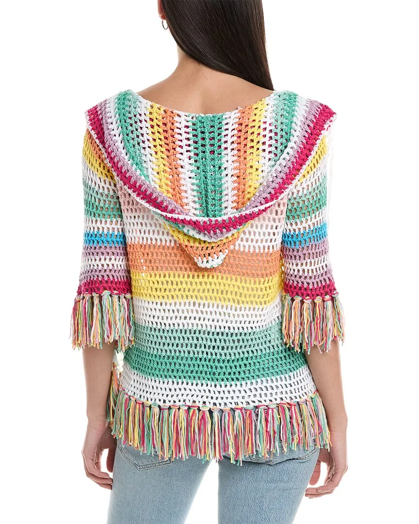 Rain   Rose Fringe Cardigan
