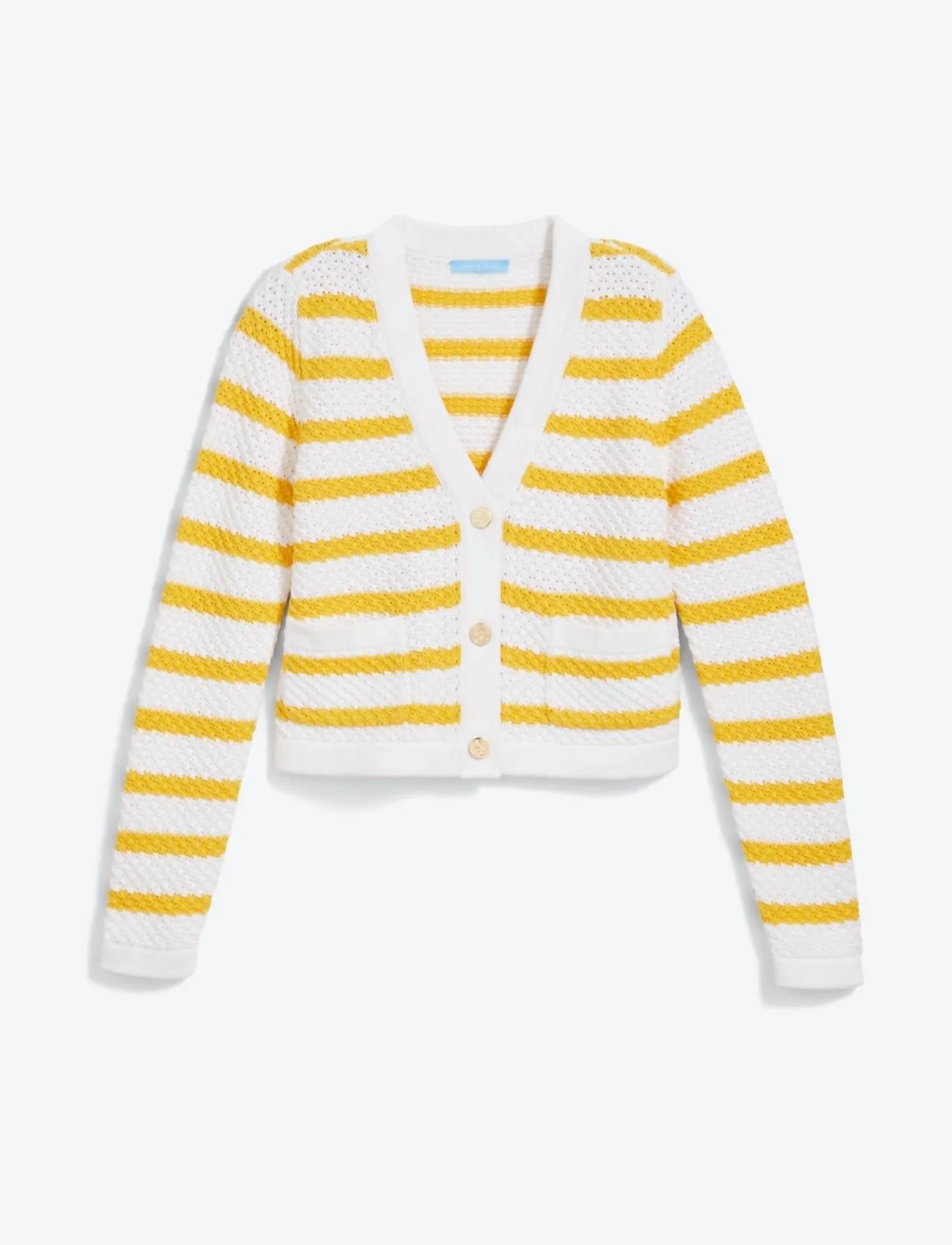 Rita V-Neck Cardigan In Magnolia White