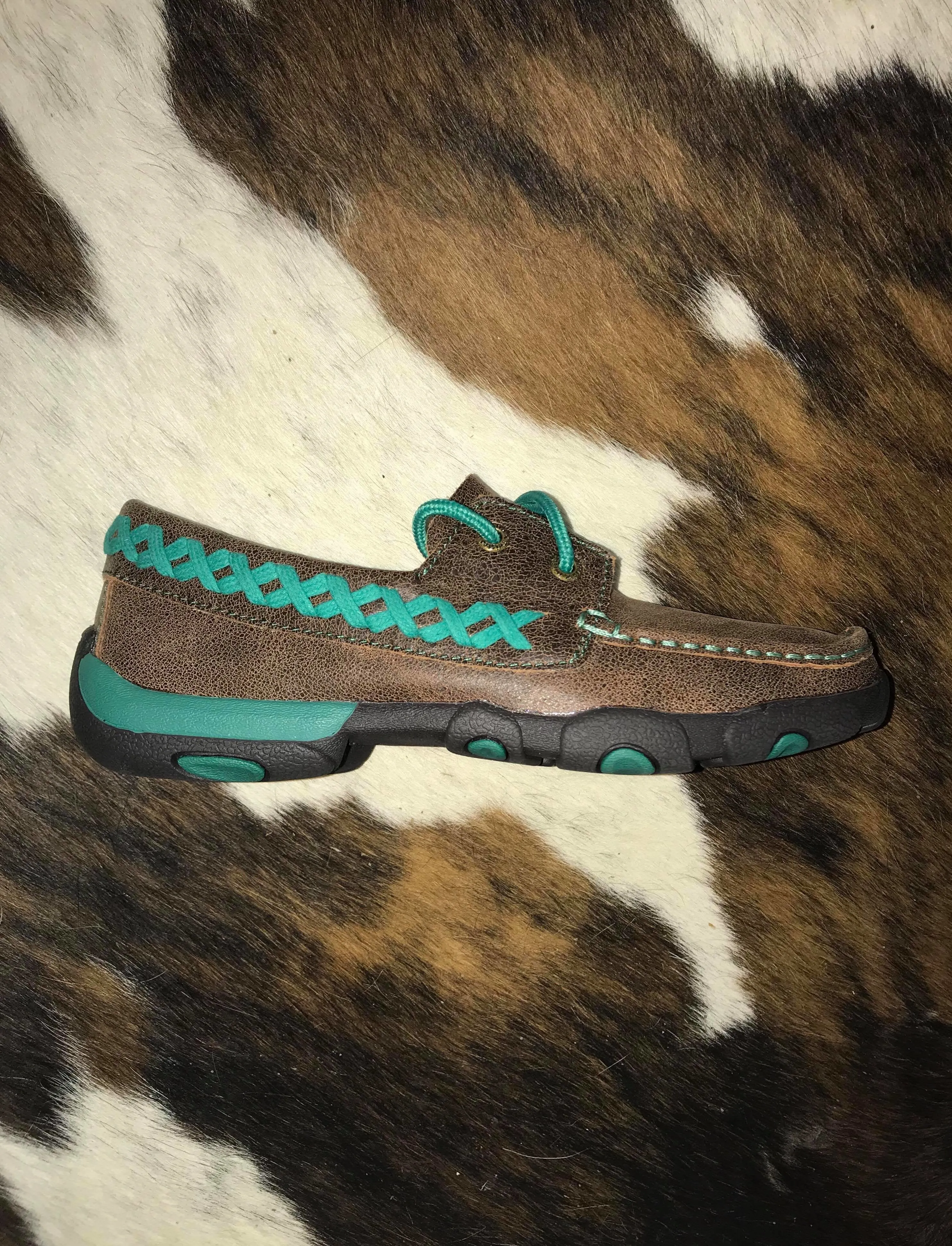 RM Tack Exclusive Turquoise Driving Moc heydude Shoes