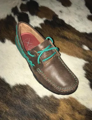 RM Tack Exclusive Turquoise Driving Moc heydude Shoes
