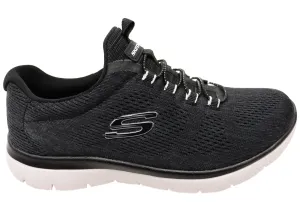 Skechers Womens Summits Fun Flair Wide Fit Comfortable Slip On Shoes Skechers Shoes