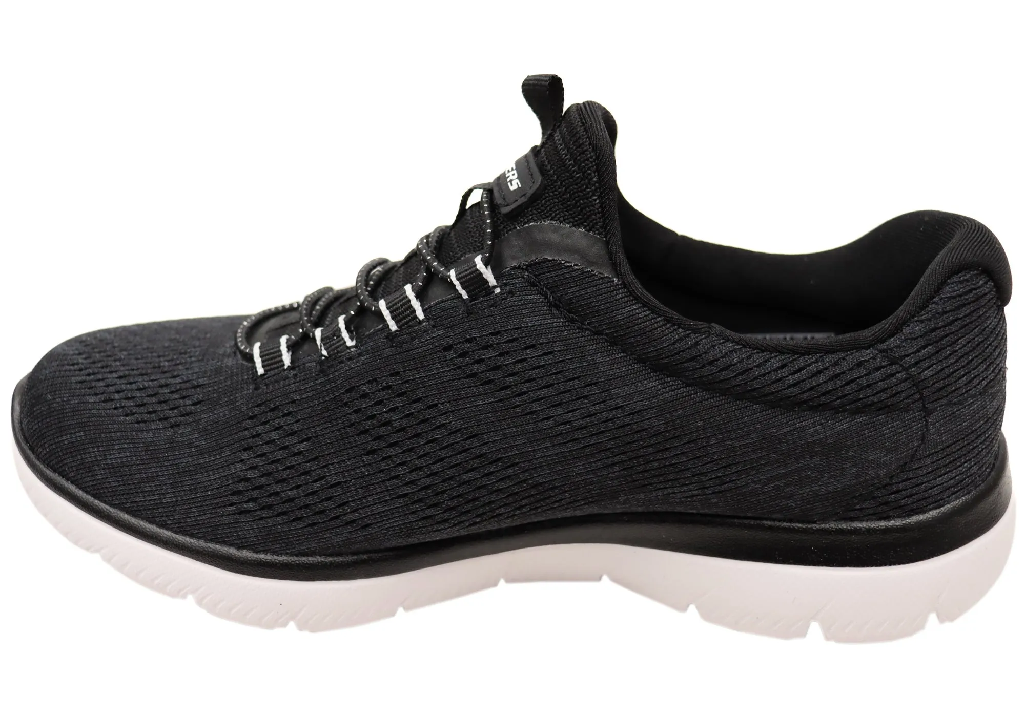 Skechers Womens Summits Fun Flair Wide Fit Comfortable Slip On Shoes Skechers Shoes