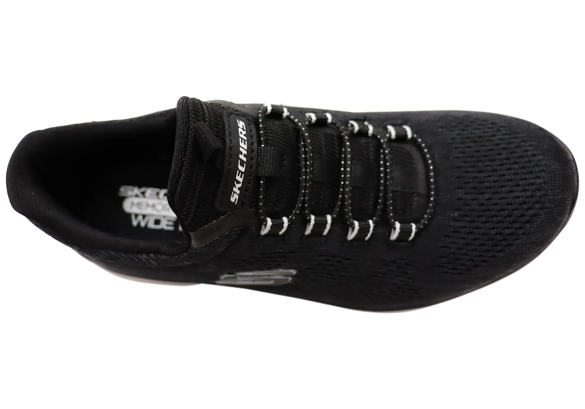 Skechers Womens Summits Fun Flair Wide Fit Comfortable Slip On Shoes Skechers Shoes