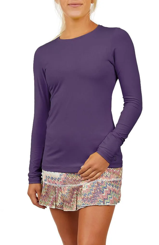 Sofibella UV Long Sleeve Top - Plum Clothing Sofibella Women