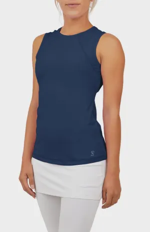 Sofibella UV Sleeveless Tank - Navy Clothing Sofibella Women