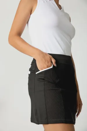 Sofibella Women's 17" Skort- BLK Clothing Sofibella Women