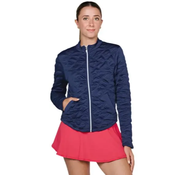 Sofibella Women's UV Staples 24” Quilt Jacket - Navy Clothing Sofibella Women
