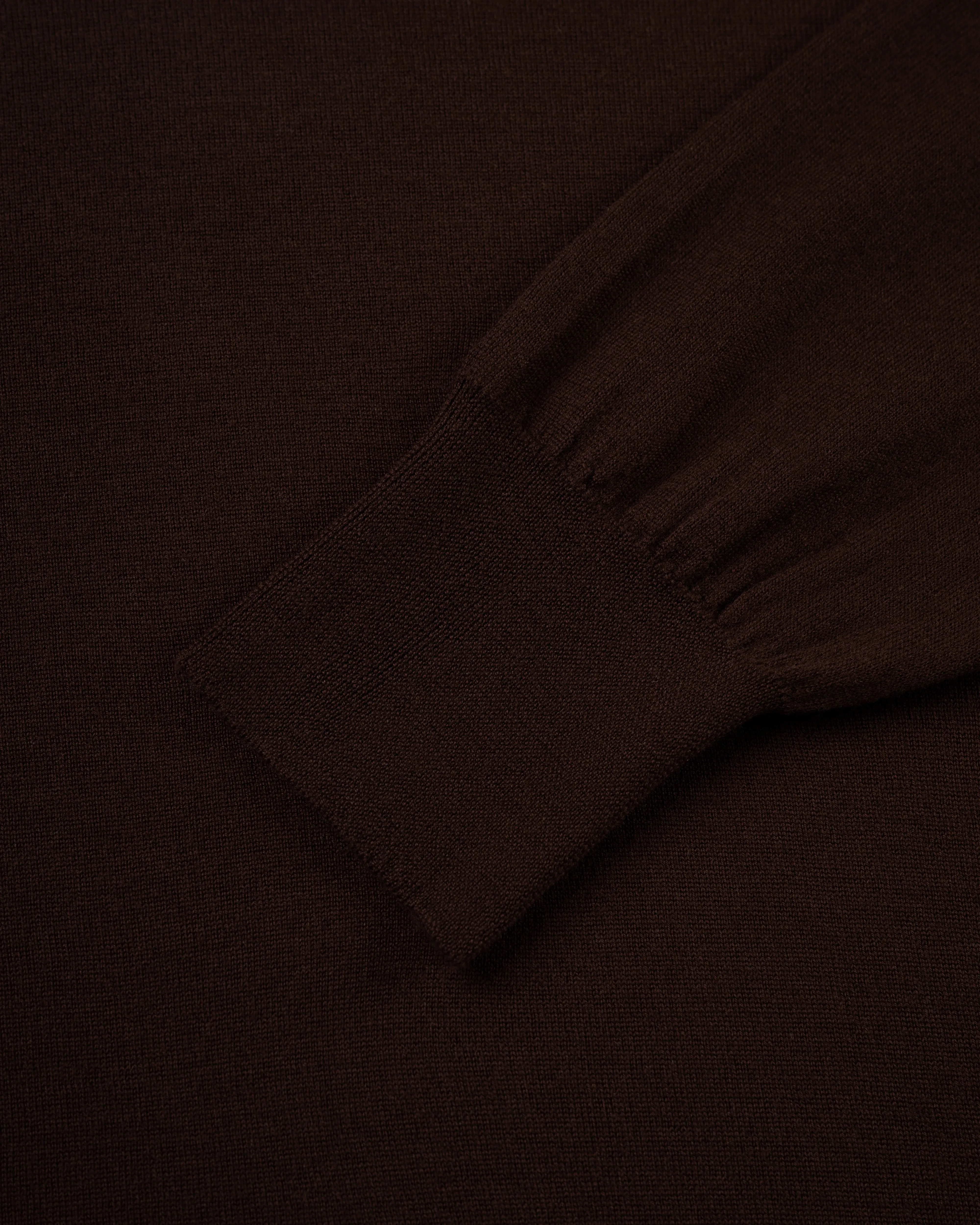 SUPERFINE MERINO WOOL SWEATER - BROWN