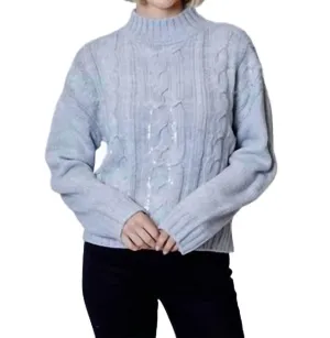 Sweater Sequin In Grey