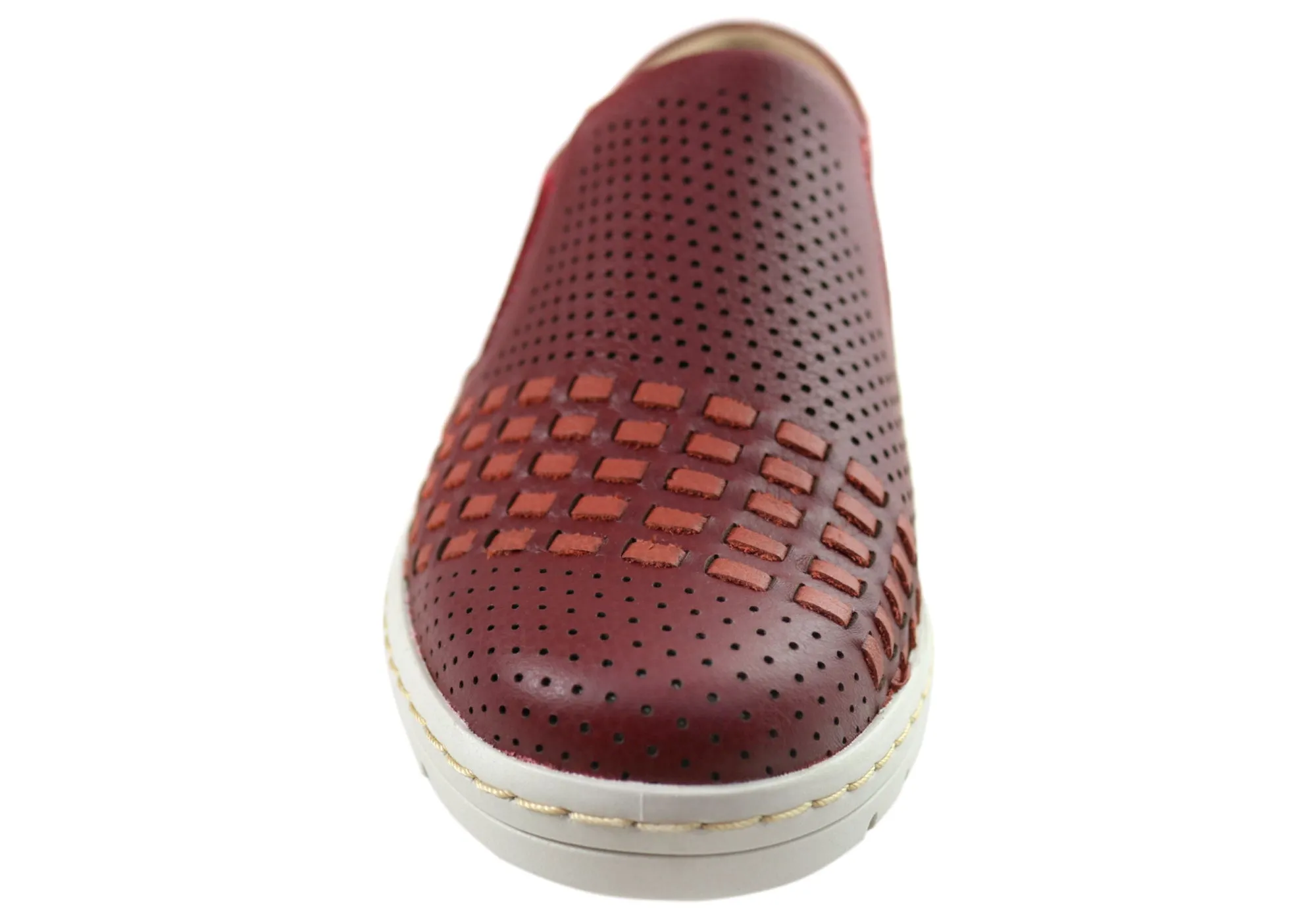 Usaflex Dolce Womens Comfortable Leather Slip On Shoes Made In Brazil Usaflex Shoes